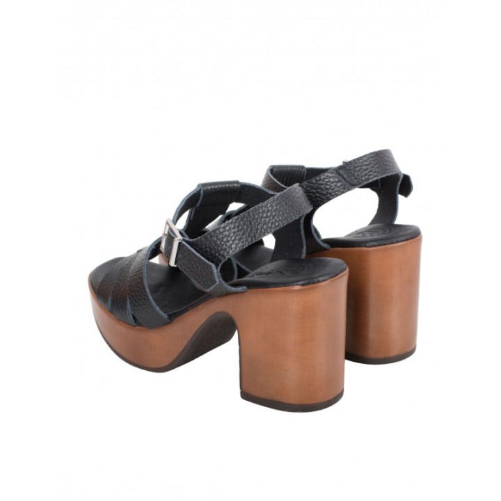 Sandalias Cangrejeras Tacon Negras PERA LIMONERA