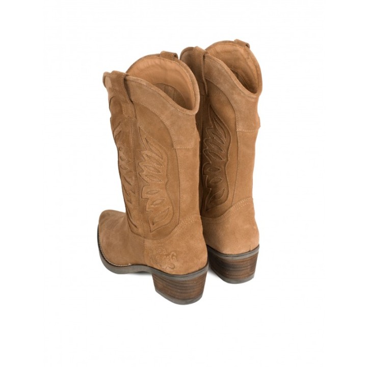 Botas Camperas Costuras Cuero