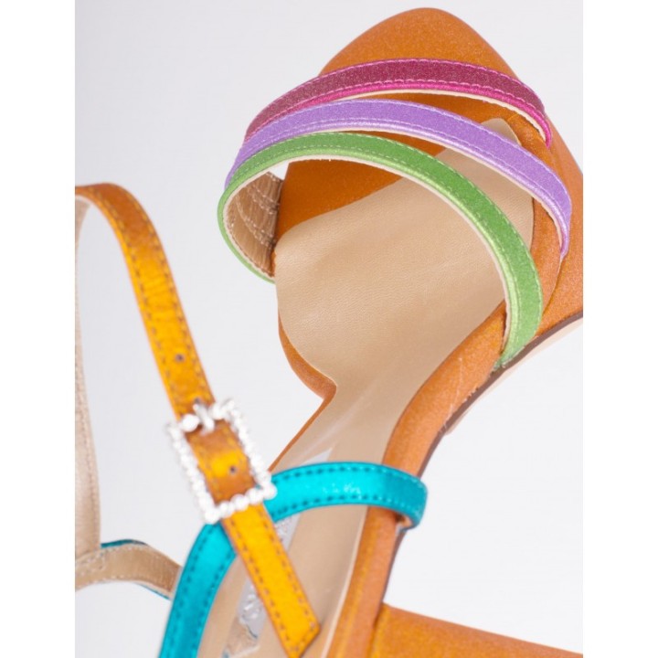Sandalias Fiesta Colores Naranja
