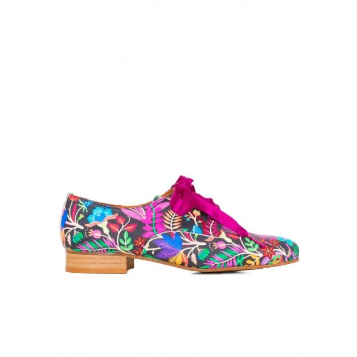 SALONISSIMOS Zapatos Estampados Lazo Fucsia