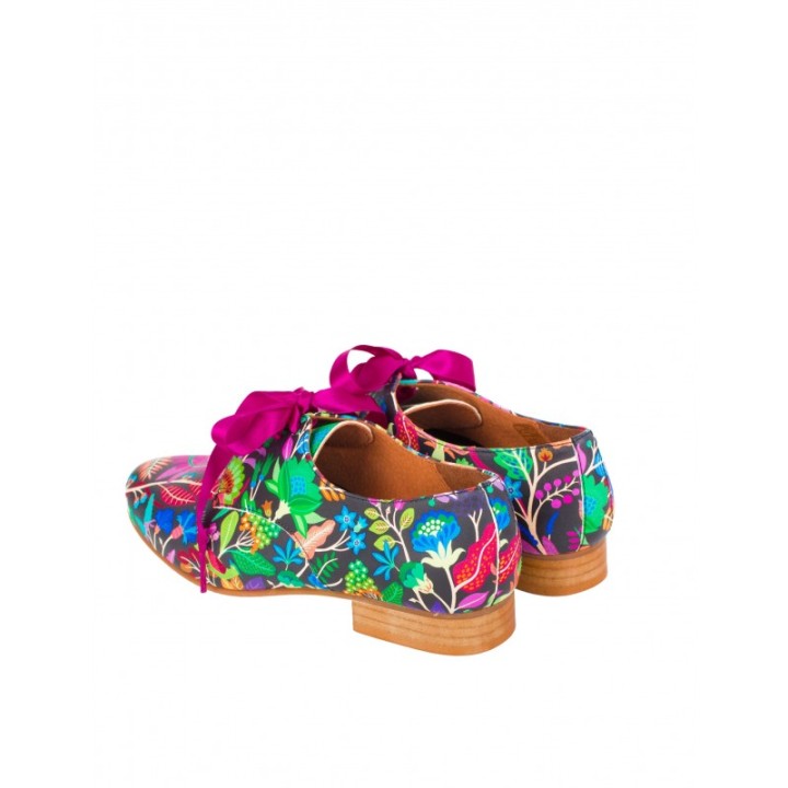 SALONISSIMOS Zapatos Estampados Lazo Fucsia
