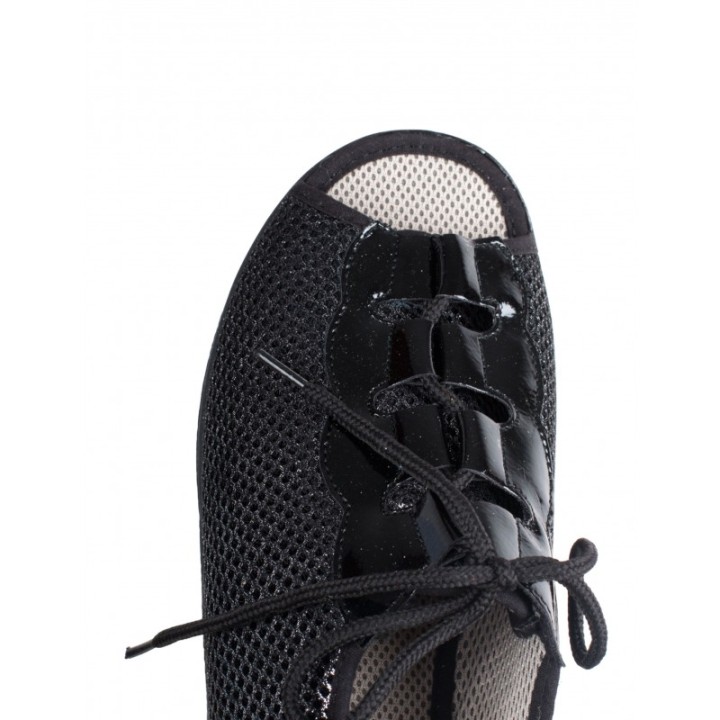 DOCTOR CUTILLAS Zapatillas Abiertas Ancho Especial Negras