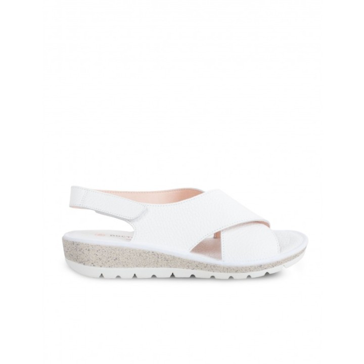 DOCTOR CUTILLAS Sandalias Cuna Piel Blancas