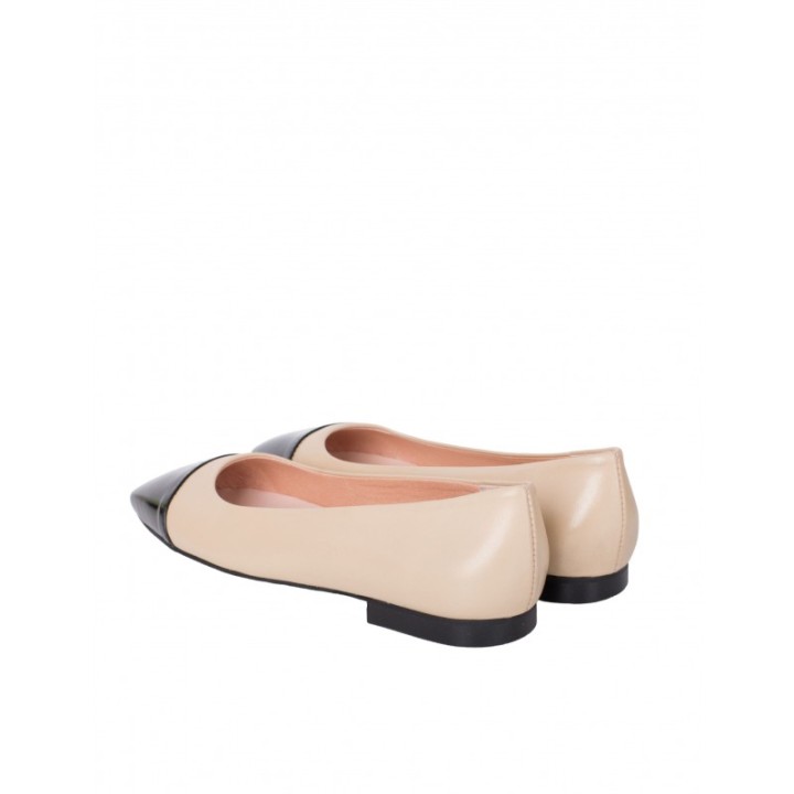 Bailarinas Bicolor Beige y Negro