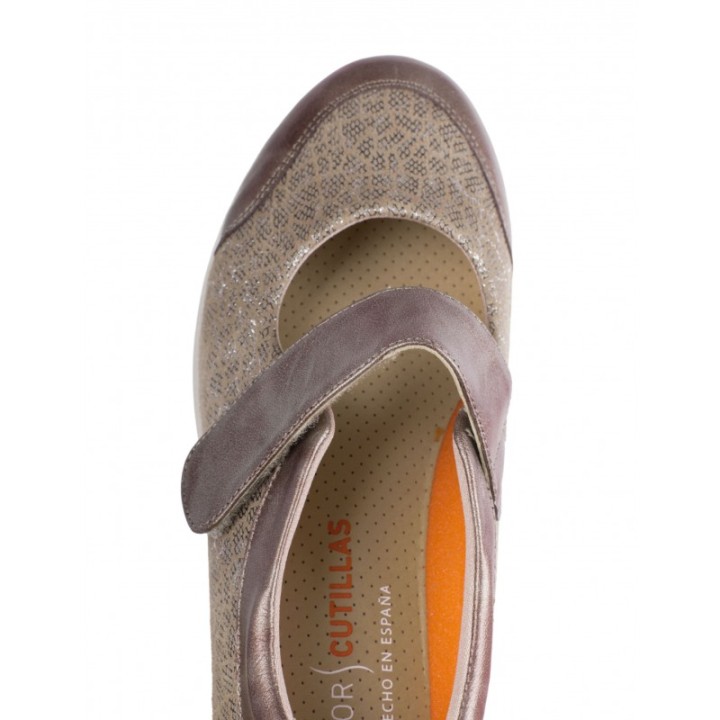 DOCTOR CUTILLAS Bailarinas Cuna Velcro Metalizadas