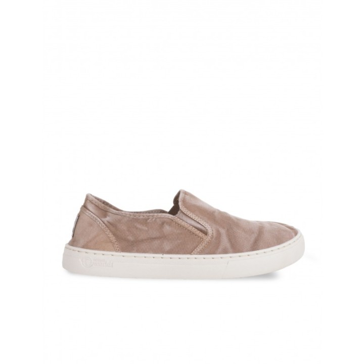 NATURAL WORLD Zapatillas Slip on Beige