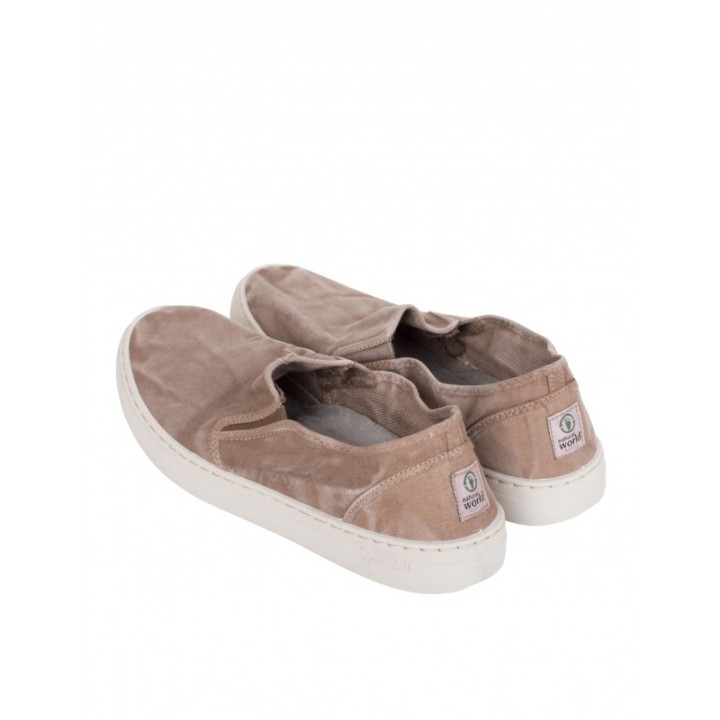 NATURAL WORLD Zapatillas Slip on Beige