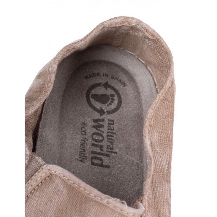 NATURAL WORLD Zapatillas Slip on Beige