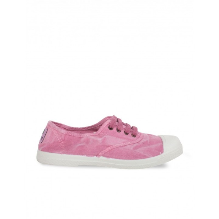 NATURAL WORLD Zapatillas Lona Puntera Rosas