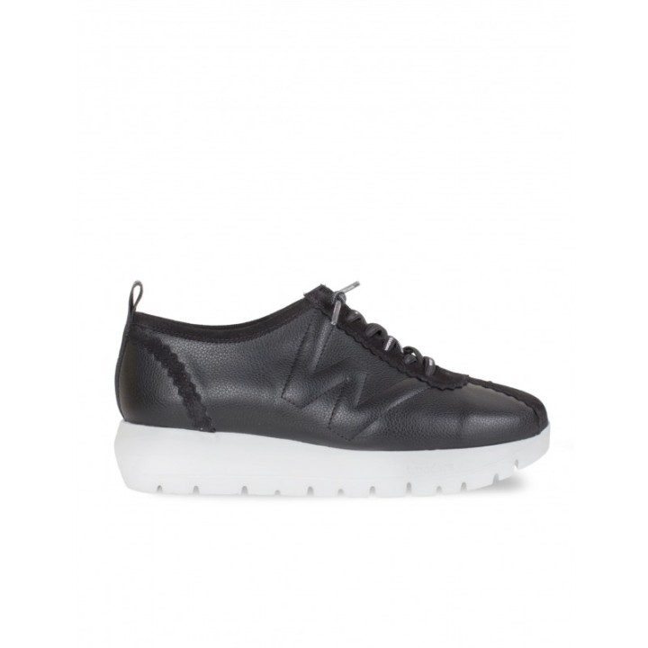 WONDERS Zapatillas Piel Negras