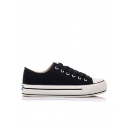 MUSTANG Zapatillas Lona Doble Piso Negras