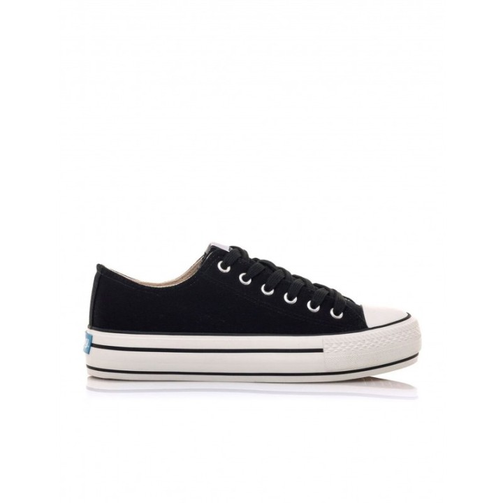 MUSTANG Zapatillas Lona Doble Piso Negras