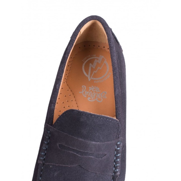 Mocasines Tacos Goma Azul Hombre PERA LIMONERA