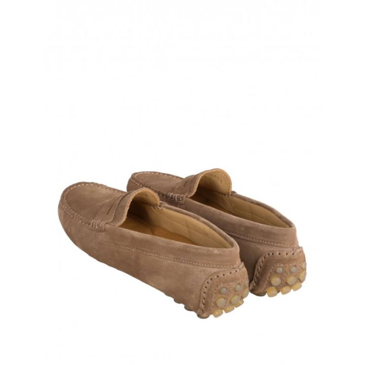 Mocasines Taupe Mujer Tacos Goma PERA LIMONERA
