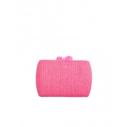 Clutch Fiesta Rafia Fucsia