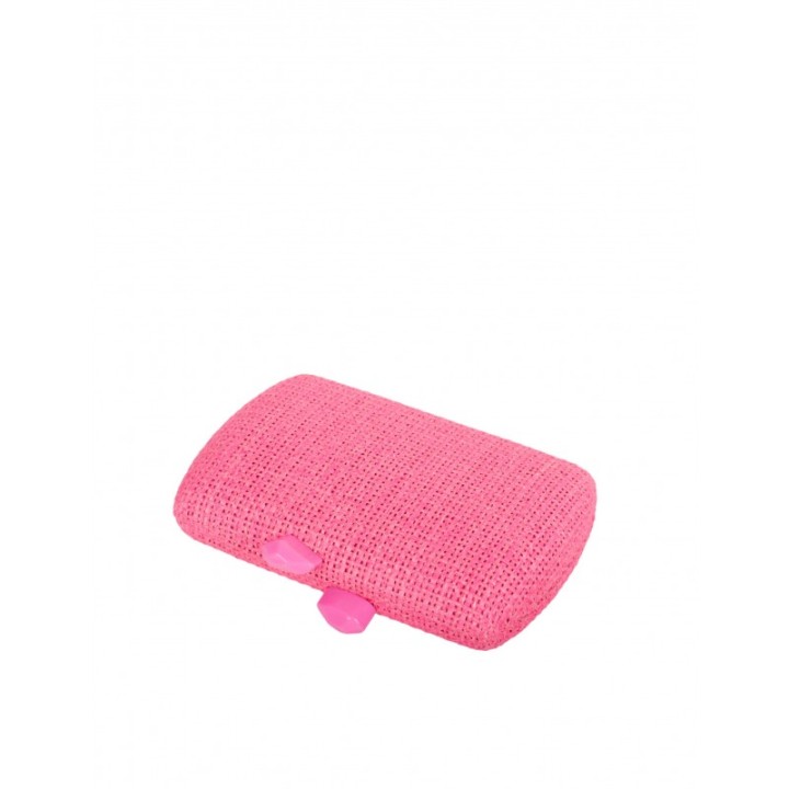 Clutch Fiesta Rafia Fucsia
