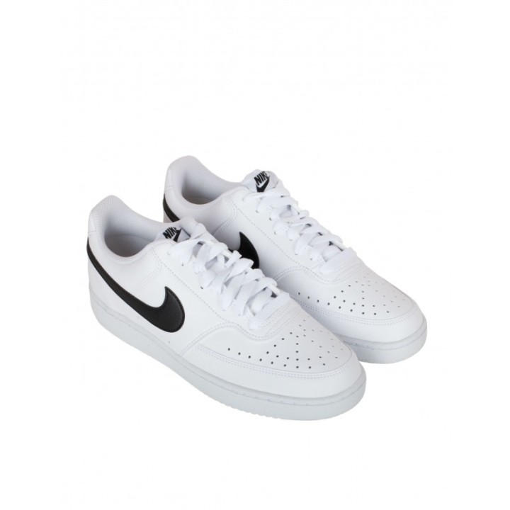 NIKE Court Vision Low Next Nature Blancas Logo Negro