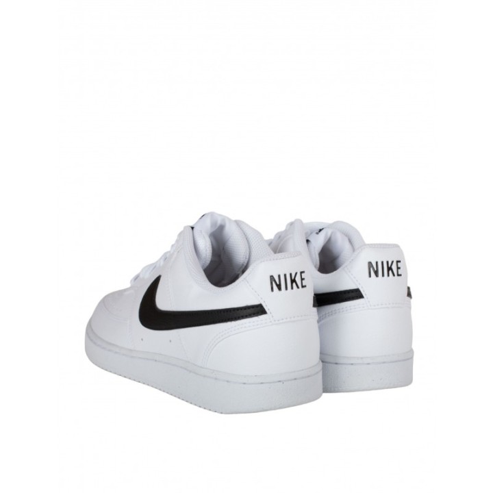 NIKE Court Vision Low Next Nature Blancas Logo Negro