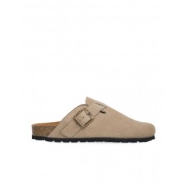 AUTENTI Zuecos Bio Hebilla Taupe Hombre