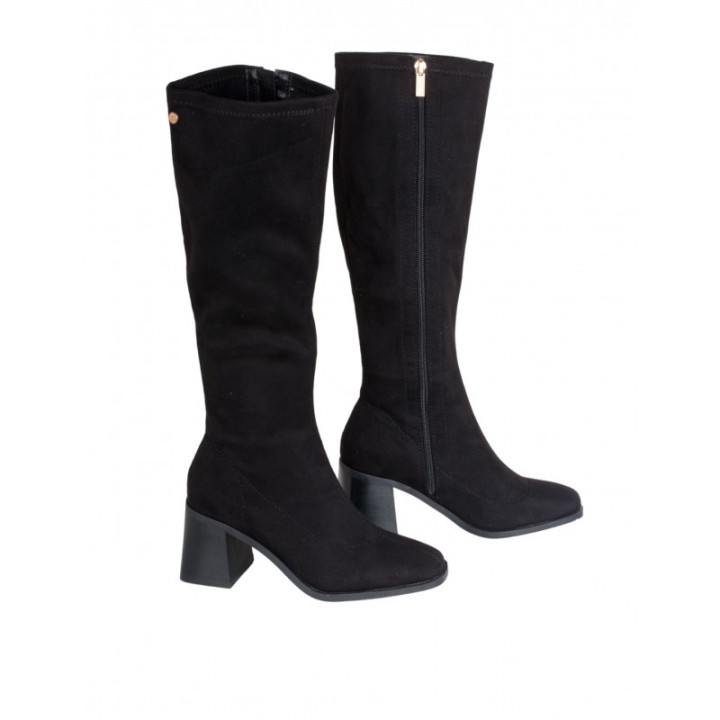 Botas Altas Tacon Negras XTI