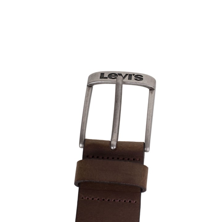 LEVIS Cinturon Piel Marron Hombre