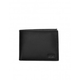 LEVIS Cartera Billetera Piel Negra Hombre
