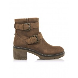 MUSTANG Botines Tacon Track Hebillas Cuero