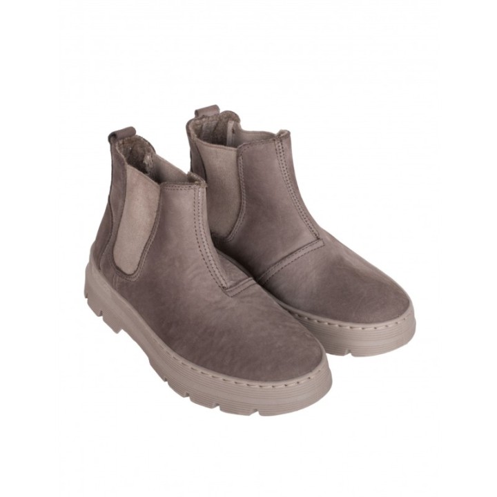 NATURAL WORLD Botines Chelsea Taupe