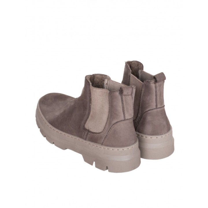 NATURAL WORLD Botines Chelsea Taupe