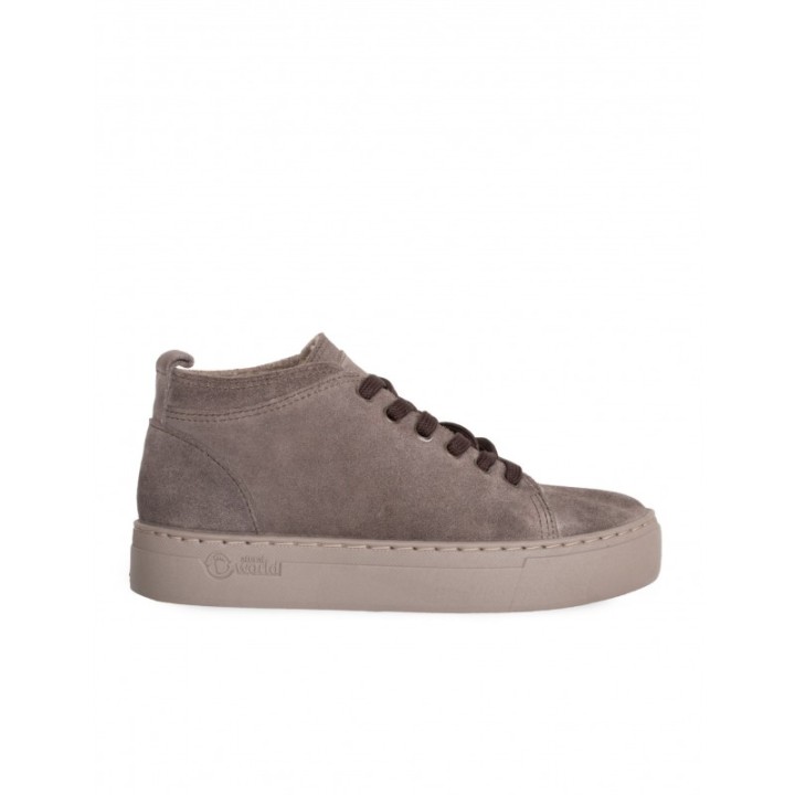 NATURAL WORLD Botines Cordones Casual Plataforma Grises