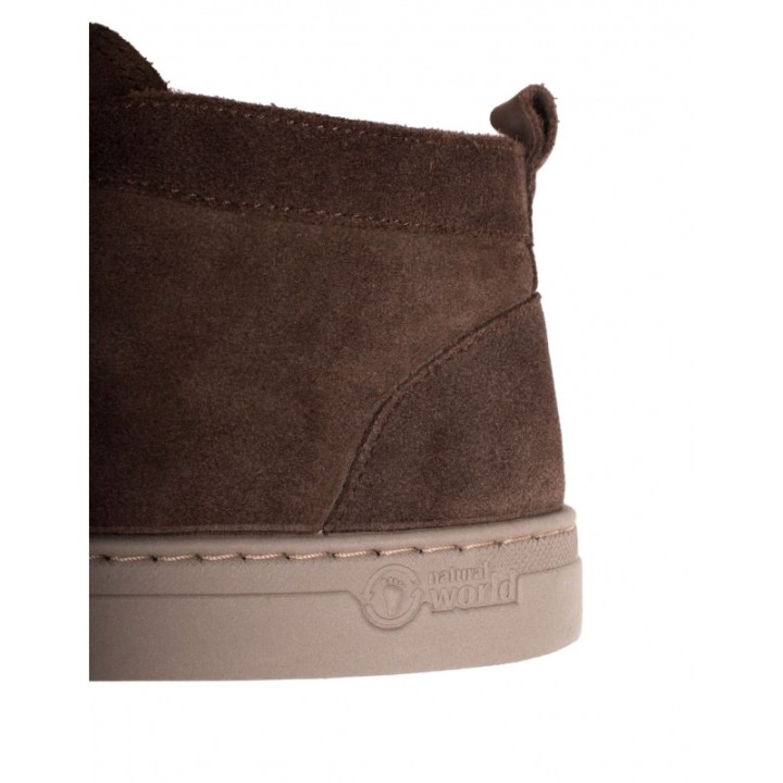 NATURAL WORLD Botines Casual Lana Marrones