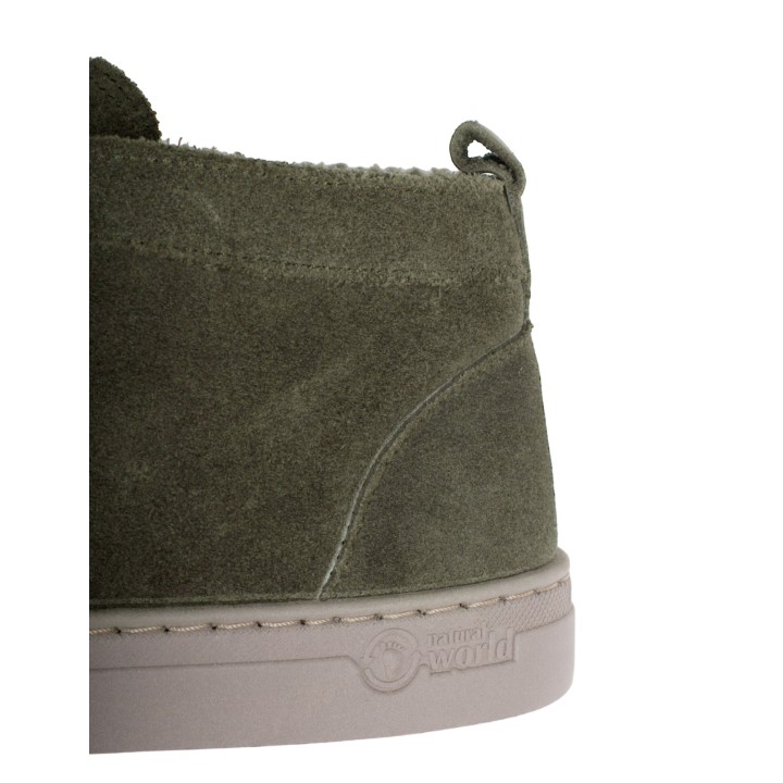 NATURAL WORLD Botines Casual Forrados Verdes