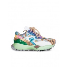 EXe Zapatillas Plataforma Brillos Corazones