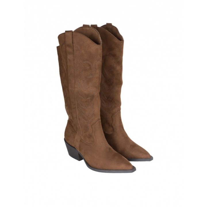 Botas Camperas Cana Alta Marrones