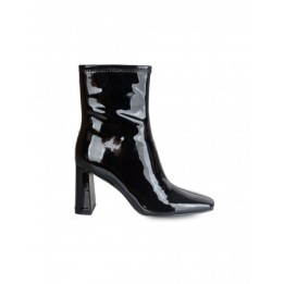 Botines Tacon Charol Negros