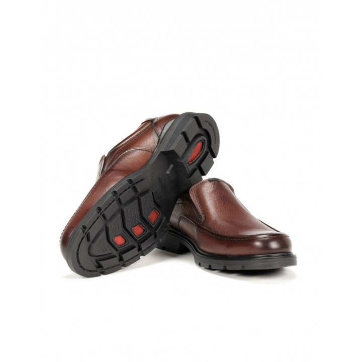 Zapatos Copete Piel Marrones FLUCHOS