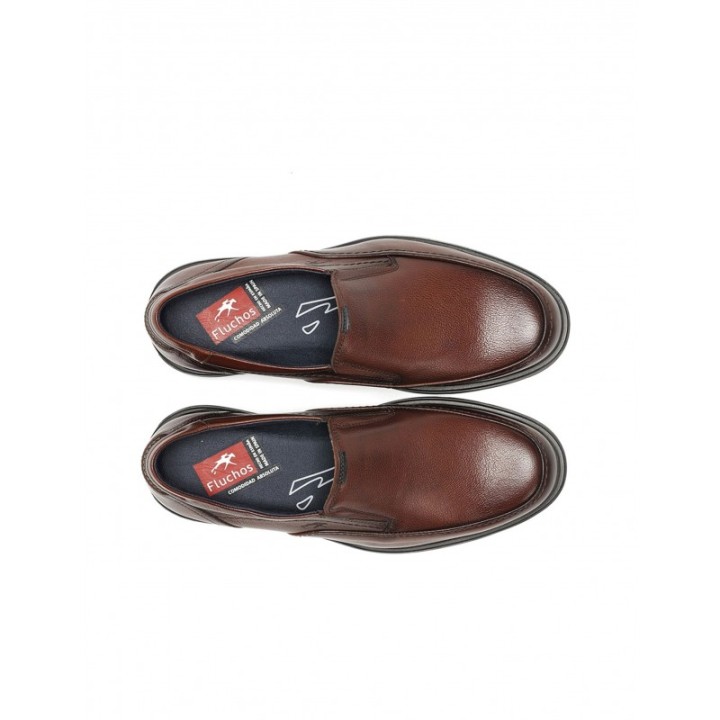 Zapatos Copete Piel Marrones FLUCHOS
