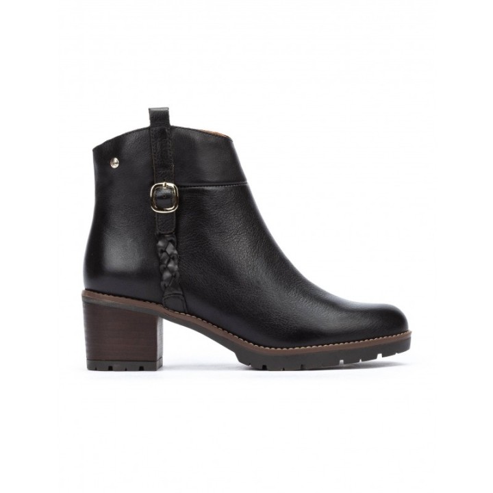 PIKOLINOS Botines Tacon Cuadrado Negros