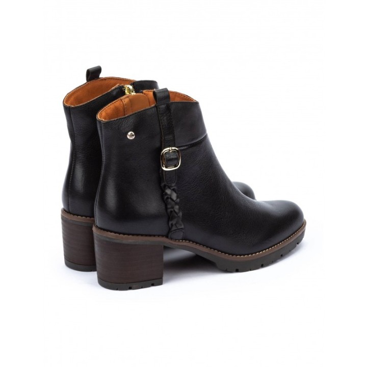 PIKOLINOS Botines Tacon Cuadrado Negros