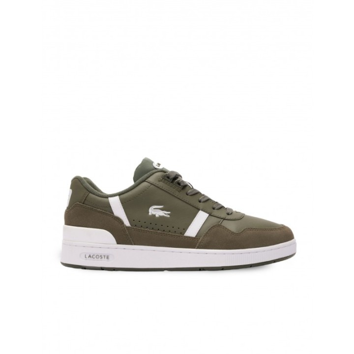 LACOSTE Zapatillas Urbanas Piel T Clip Verdes