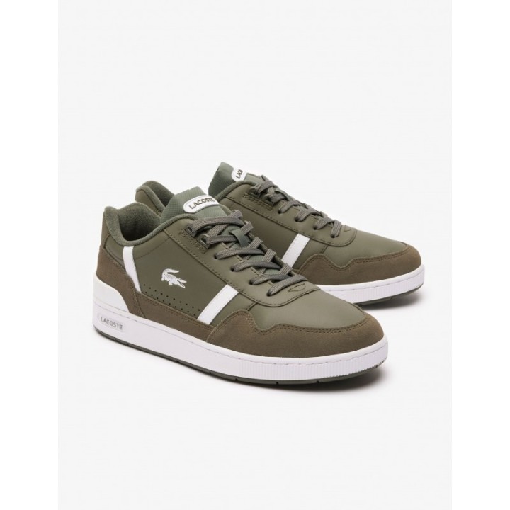 LACOSTE Zapatillas Urbanas Piel T Clip Verdes