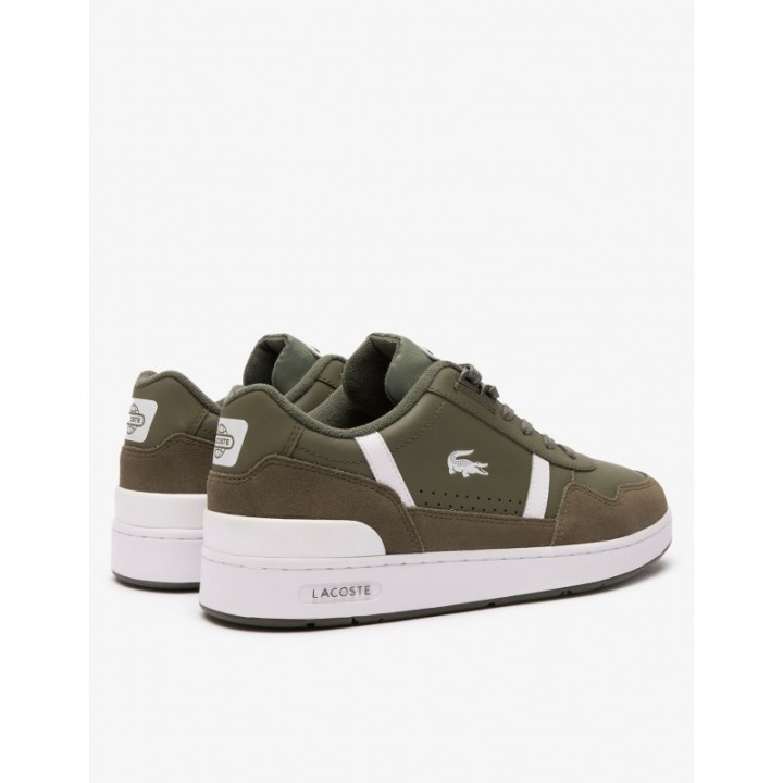 LACOSTE Zapatillas Urbanas Piel T Clip Verdes