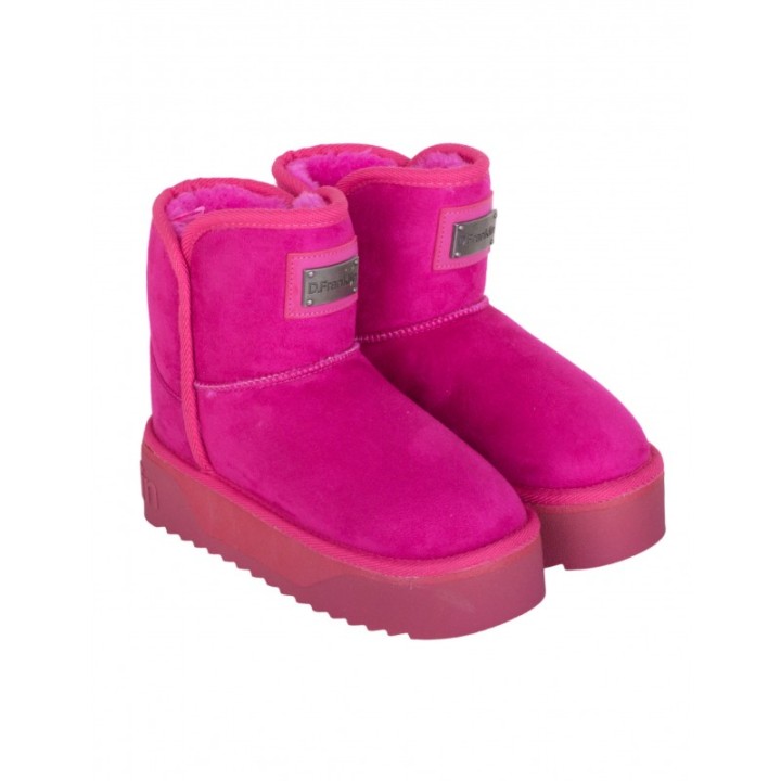 Botas Pelo Plataforma Fucsia D FRANKLIN