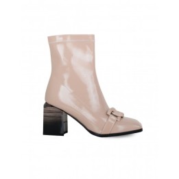 Botines Vestir Charol Beige