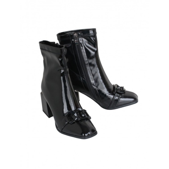 Botines Vestir Charol Negros
