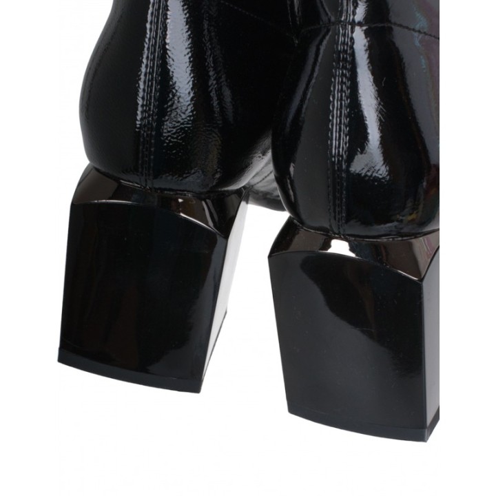Botines Vestir Charol Negros
