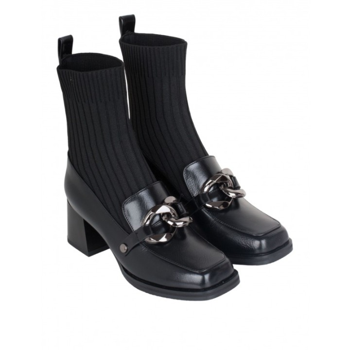Botines Calcetin Mocasin Cadena