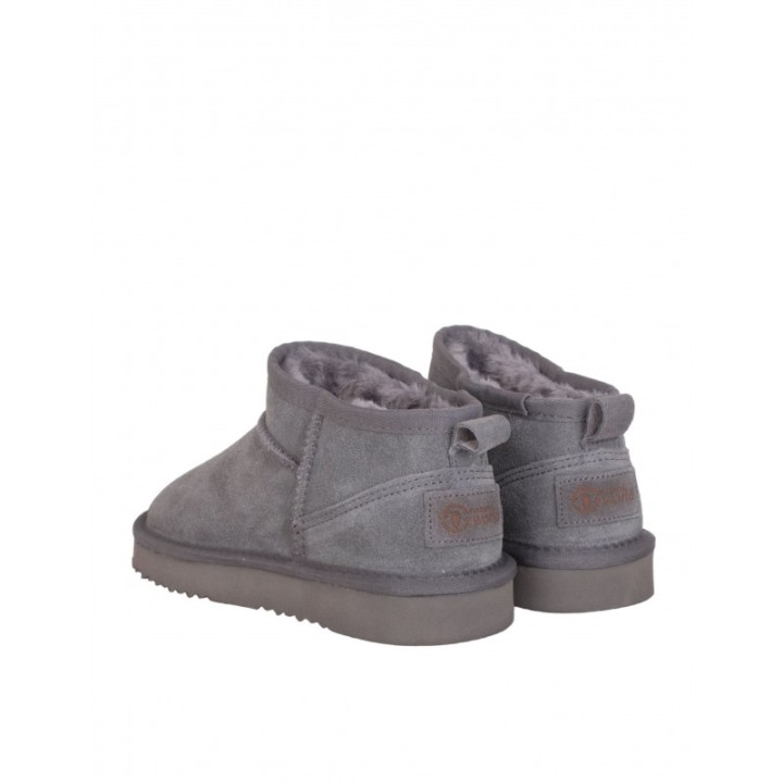 Botas Tobilleras Pelo Gris NATURAL WORLD