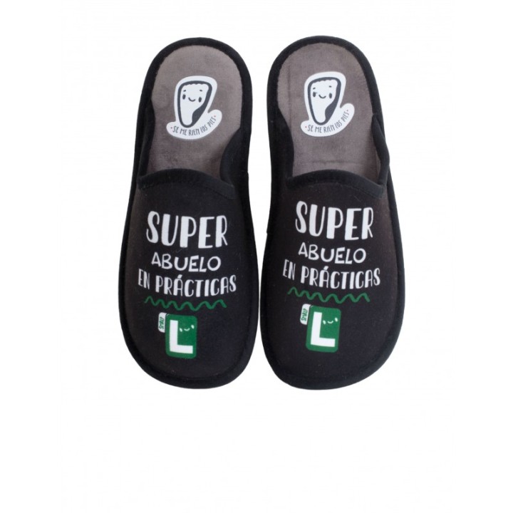 Zapatillas Casa Frase Abuelo en Practicas SE ME RiEN LOS PIES
