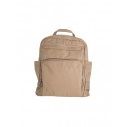 Mochila Cuadrada Nylon Beige